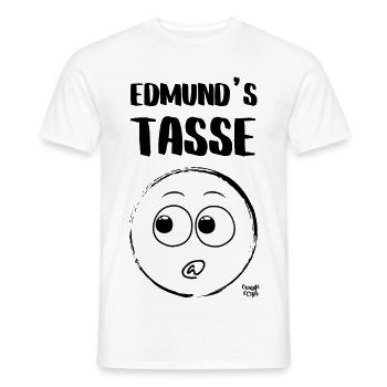 Edmunds Tasse - Männer T-Shirt - Weiß - Vorne - AI Model Male 178 dark (178cm)