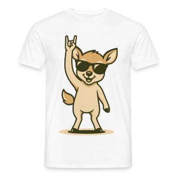 Forest Edge Rocker Fawn - T-shirt homme - blanc - Devant - AI Model Male 178 dark (178cm)