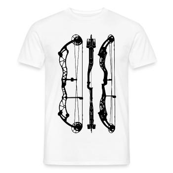 BowtechRekoning_Plans - T-shirt homme - blanc - Devant - AI Model Male 178 dark (178cm)