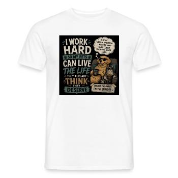 Funny shirt for pet owners - Männer T-Shirt - Weiß - Vorne - AI Model Male 178 dark (178cm)