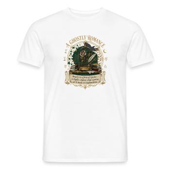 Oscar Wilde Quote - Gothic Dark Academia Rose Art - Men's T-Shirt - white - Front - AI Model Male 178 dark (178cm)