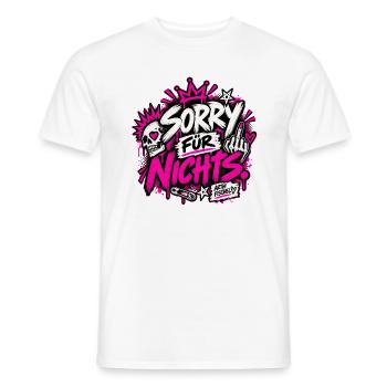 Sorry Für Nichts - Männer T-Shirt - Weiß - Vorne - AI Model Male 178 dark (178cm)