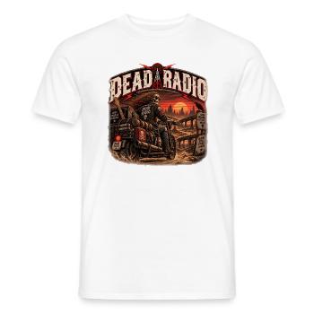 TOTES RADIO | Fahrt auf die letzte Frequenz - Männer T-Shirt - Weiß - Vorne - AI Model Male 178 dark (178cm)