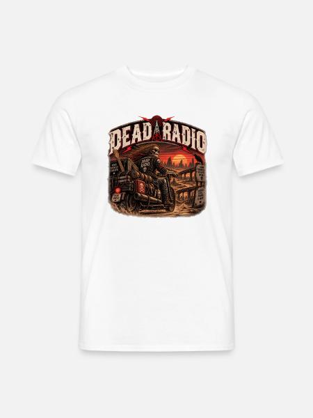 TOTES RADIO | Fahrt auf die letzte Frequenz - Männer T-Shirt - Weiß