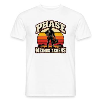 Phase meines Lebens – Elektriker Retro - Männer T-Shirt - Weiß - Vorne - AI Model Male 178 dark (178cm)