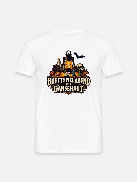 Halloween Brettspielabend Shirt - Männer T-Shirt - Weiß