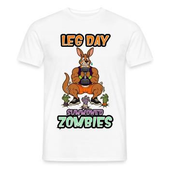Bein-Tag Beschwörte Zombies Känguru-Arena - Männer T-Shirt - Weiß - Vorne - AI Model Male 178 dark (178cm)