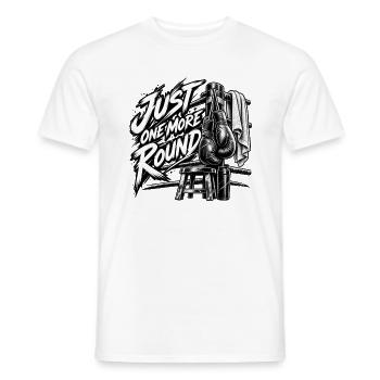 NUR NOCH EINE RUNDE. - Männer T-Shirt - Weiß - Vorne - AI Model Male 178 dark (178cm)