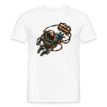 KOSMISCHER ROCKER | Mixtape - Männer T-Shirt - Weiß - Vorne - AI Model Male 178 dark (178cm)