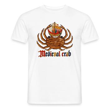 Mittelalterliche Krabbe und königliches Schiff - Männer T-Shirt - Weiß - Vorne - AI Model Male 178 dark (178cm)