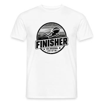 Finisher – The Original - Männer T-Shirt - Weiß - Vorne - AI Model Male 178 dark (178cm)