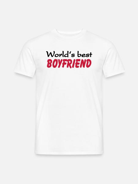 World's best Boyfriend - T-skjorte herre - hvit