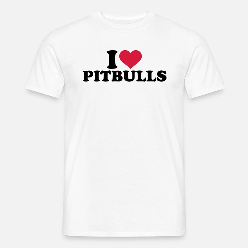 Pitbull - Männer T-Shirt - Weiß