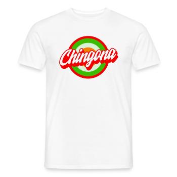 Mexicana Shirt, Chingona Women Gift For Mother's - Men's T-Shirt - white - Front - AI Model Male 178 dark (178cm)