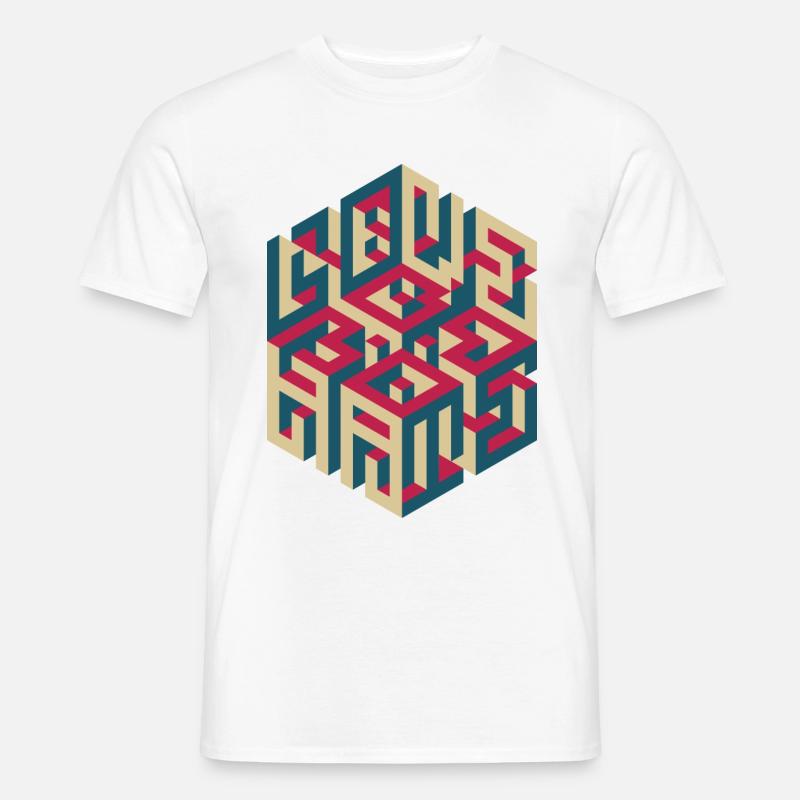 LOVE/HATE - Männer T-Shirt - Weiß