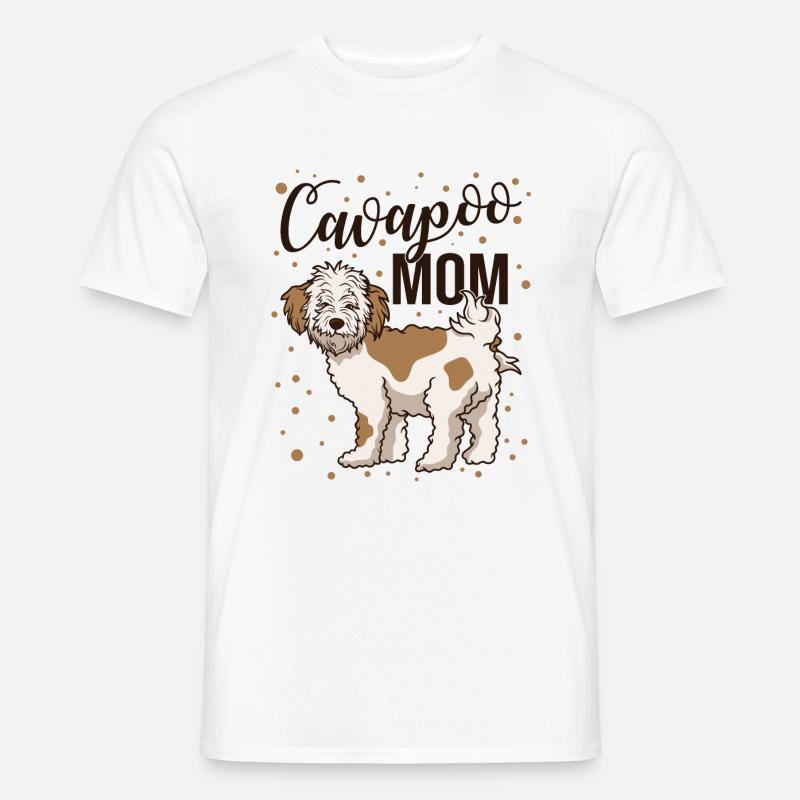 Cavapoo Mamma-nette Hundebesitzer-Haustier-Liebhaber-Grafik - Männer T-Shirt - Weiß