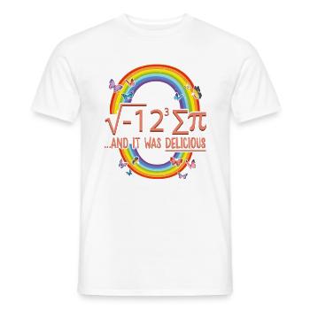 Chemise Pi Day, J’ai mangé Sum Pi Equation, Professeur de mathématiques - T-shirt homme - blanc - Devant - AI Model Male 178 dark (178cm)