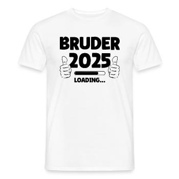 Bruder 2025 Loading - Männer T-Shirt - Weiß - Vorne - AI Model Male 178 dark (178cm)