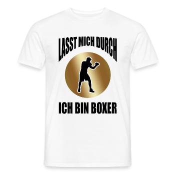 Boxer Boxen Kampfsport - Männer T-Shirt - Weiß - Vorne - AI Model Male 178 dark (178cm)