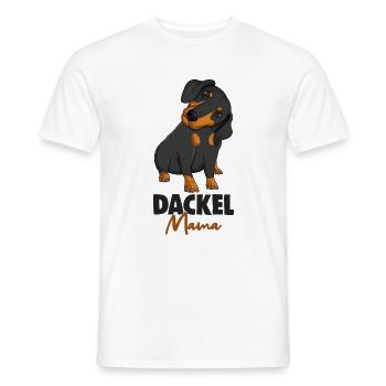 Dackel Mama - Männer T-Shirt - Weiß - Vorne - AI Model Male 178 dark (178cm)