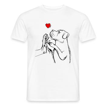 Cane Corso - Men's T-Shirt - white - Front - AI Model Male 178 dark (178cm)