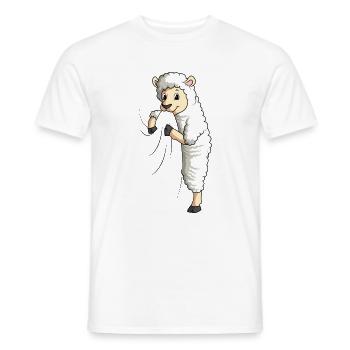 sheep - Men's T-Shirt - white - Front - AI Model Male 178 dark (178cm)