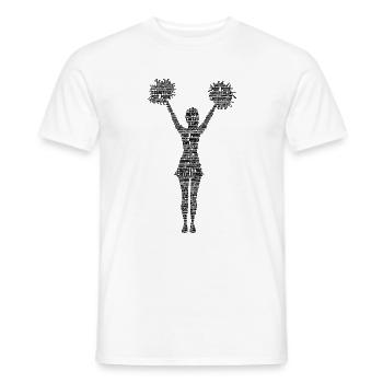 Cheerleader Cheerleading Cheer Girls - Men's T-Shirt - white - Front - AI Model Male 178 dark (178cm)