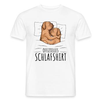 Schlafshirt Bordeauxdogge Dogue de Bordeaux - Männer T-Shirt - Weiß - Vorne - AI Model Male 178 dark (178cm)