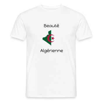 Beauté Algérienne - T-shirt homme - blanc - Devant - AI Model Male 178 dark (178cm)