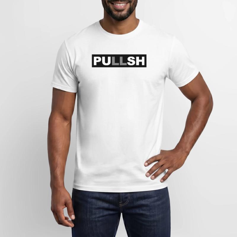 Pullsh - Push and Pull - Cleveres Design Männer T-Shirt