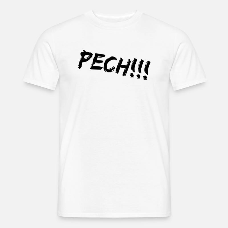Pech - Männer T-Shirt - Weiß