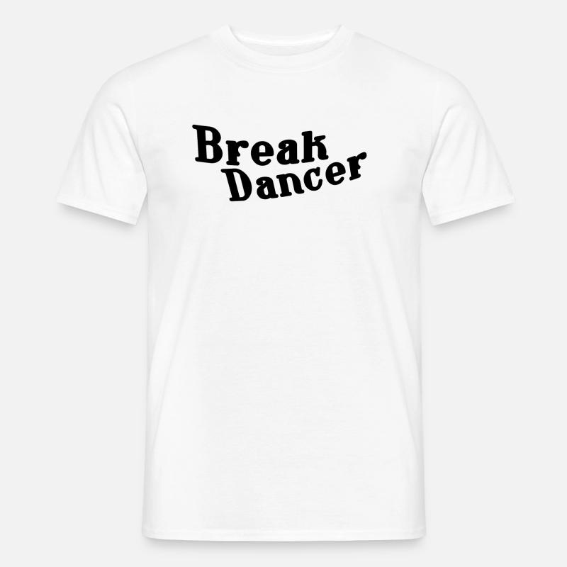 Break dancer - Männer T-Shirt - Weiß