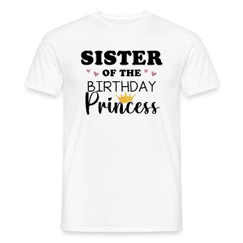 Sister Of The Birthday Princess - Männer T-Shirt - Weiß - Vorne - AI Model Male 178 dark (178cm)