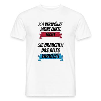 Ich verwöhne meine Enkel nicht Sie brauchen das - Männer T-Shirt - Weiß - Vorne - AI Model Male 178 dark (178cm)