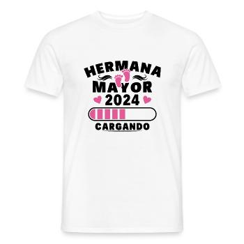Große Schwester 2024 - Männer T-Shirt - Weiß - Vorne - AI Model Male 178 dark (178cm)