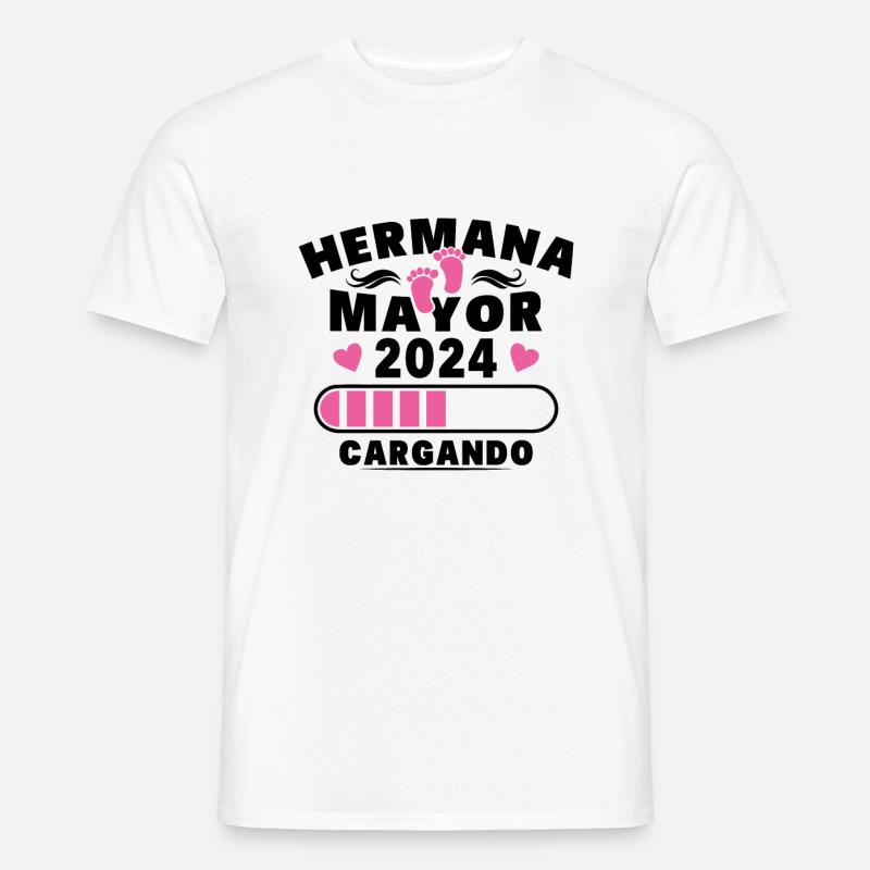 Große Schwester 2024 - Männer T-Shirt - Weiß