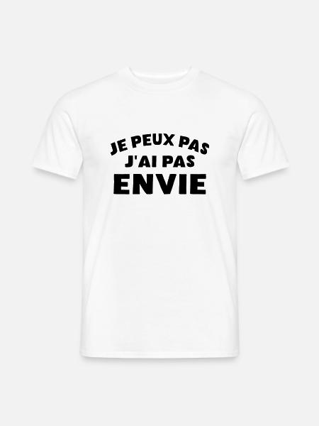 Ich kann nicht, ich will keinen Humor - Männer T-Shirt - Weiß