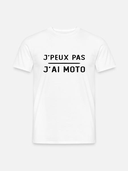 Ich kann kein Motorrad haben - Männer T-Shirt - Weiß