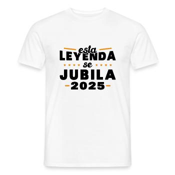 Humour 2025 Cadeau de retraite, Retraité 2025 - T-shirt homme - blanc - Devant - AI Model Male 178 dark (178cm)