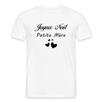 Merry Christmas, Little Mom, Best Mom - Men's T-Shirt - white - Front - AI Model Male 178 dark (178cm)