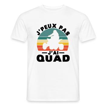 Ich kann nicht, ich habe Quad - Männer T-Shirt - Weiß - Vorne - AI Model Male 178 dark (178cm)