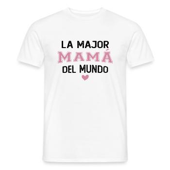 Die beste Mutter der Welt - Männer T-Shirt - Weiß - Vorne - AI Model Male 178 dark (178cm)