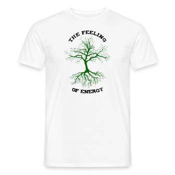 Démo Conservation de la Nature Nature Bio Future Eco Durable - T-shirt homme - blanc - Devant - AI Model Male 178 dark (178cm)