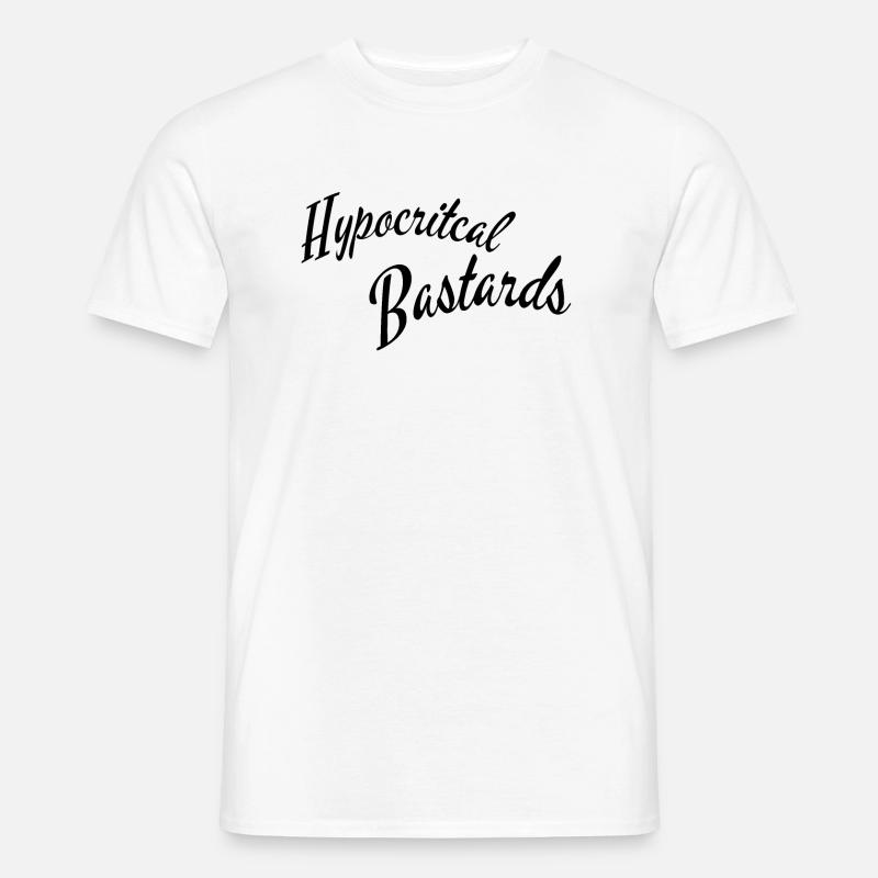 Hypocritical bastards - Männer T-Shirt - Weiß