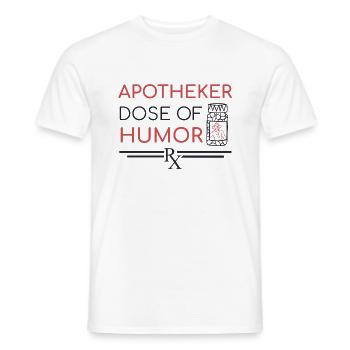 Pharmacien | Dose d’humour - T-shirt homme - blanc - Devant - AI Model Male 178 dark (178cm)