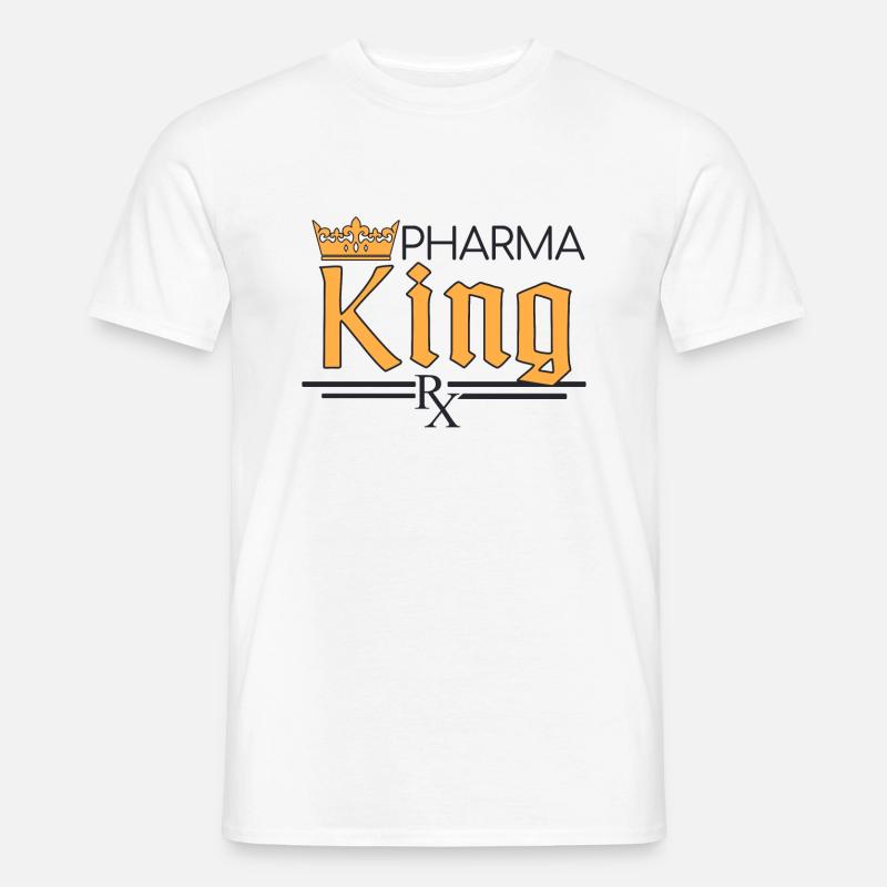 Apotheke | Pharma King - Männer T-Shirt - Weiß