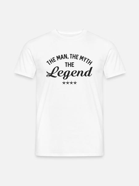 Man Myth Legend - Männer T-Shirt - Weiß