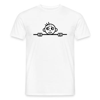 Junge hallo - Männer T-Shirt - Weiß - Vorne - AI Model Male 178 dark (178cm)