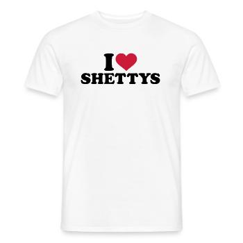 Shetland Pony - Männer T-Shirt - Weiß - Vorne - AI Model Male 178 dark (178cm)