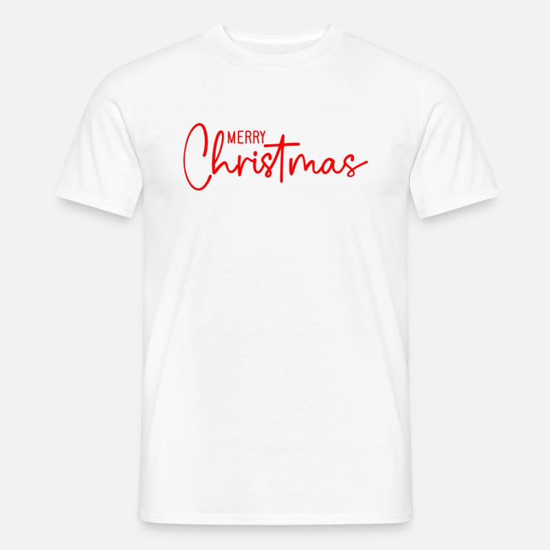 Merry Christmas - Männer T-Shirt - Weiß